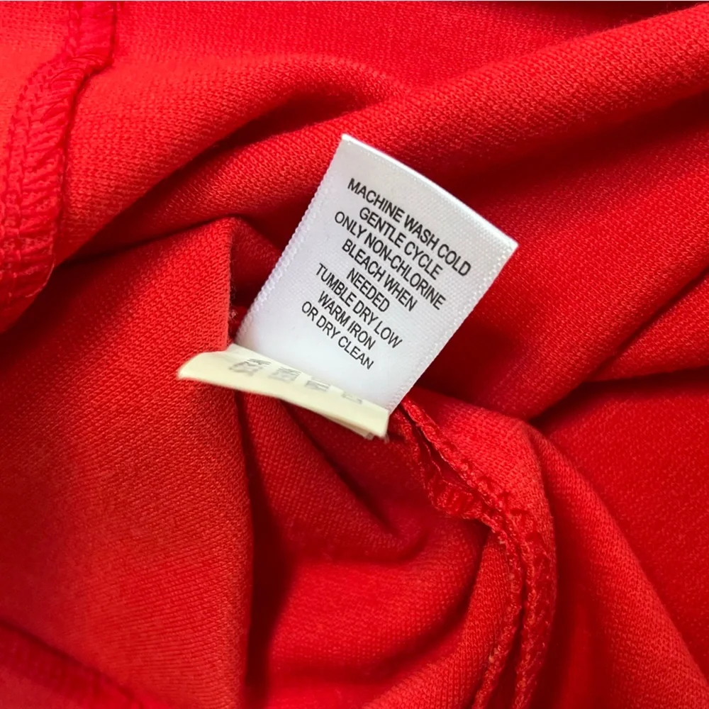 Banana Republic Red Sheath Dress with Dolman Cap Sleeves